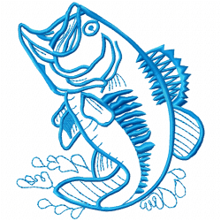Fishes Embroidery Design 9 Fishes Embroidery Design 9